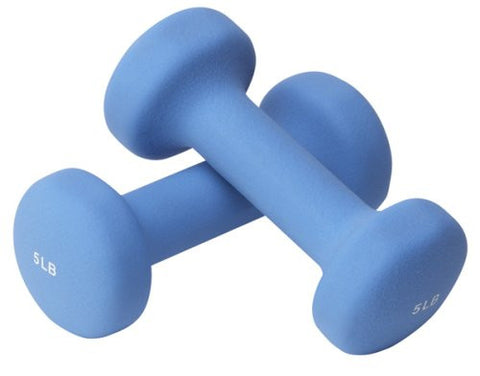 Valeo 5-Pound Neoprene Hand Weights