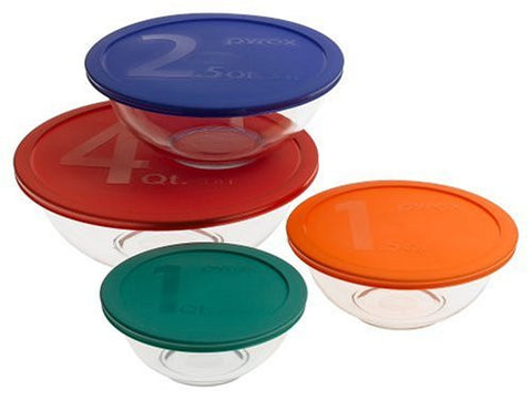 Pyrex 8 pc. Mixing Bowl Set